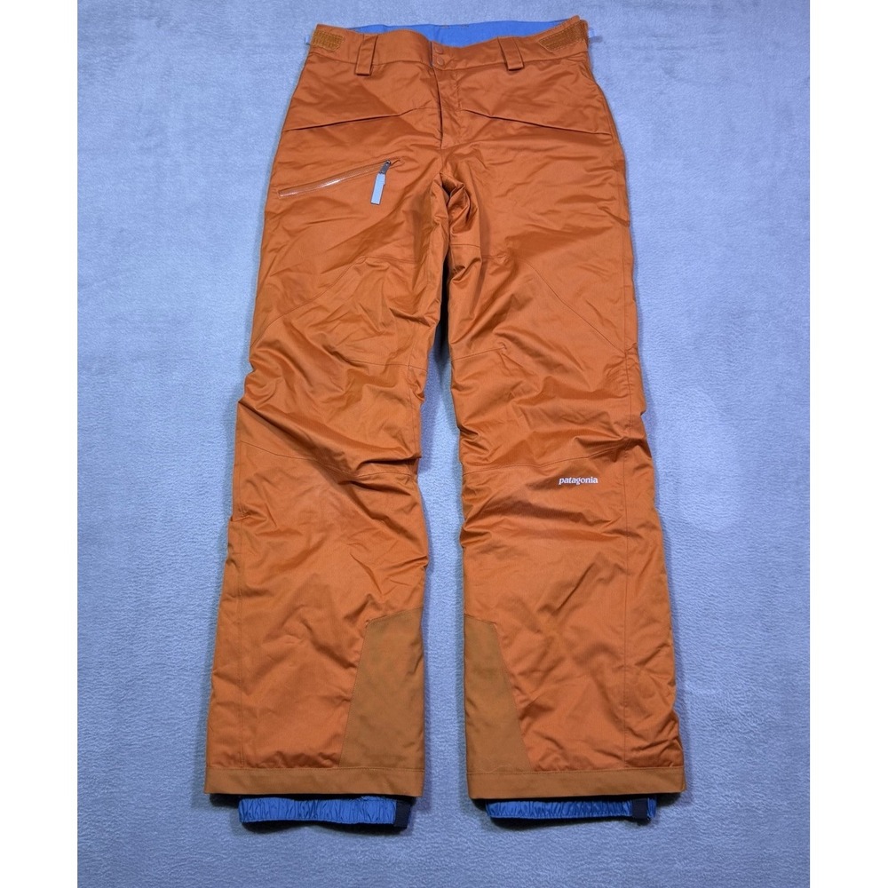 Patagonia Powder Town Snow Pants Youth XL 14 Sienna Clay Orange Ski Gorpcore